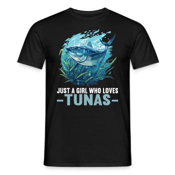 Tuna Thunfische Thunfisch - Männer T-Shirt - Schwarz - Vorne - AI Model Male 178 light (178cm)