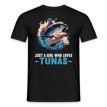 Tuna Thunfische Thunfisch - Männer T-Shirt - Schwarz - Vorne - AI Model Male 178 light (178cm)