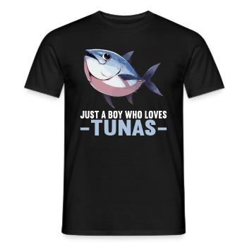 Tuna Thunfische Thunfisch - Männer T-Shirt - Schwarz - Vorne - AI Model Male 178 light (178cm)