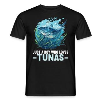 Tuna Thunfische Thunfisch - Männer T-Shirt - Schwarz - Vorne - AI Model Male 178 light (178cm)