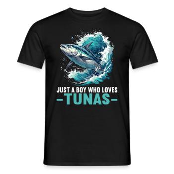 Tuna Thunfische Thunfisch - Männer T-Shirt - Schwarz - Vorne - AI Model Male 178 light (178cm)