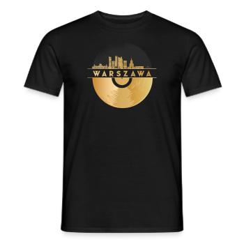Disque vinyle Musique - T-shirt homme - noir - Devant - AI Model Male 178 light (178cm)