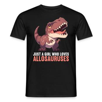 Allosaurier Allosaurus - Männer T-Shirt - Schwarz - Vorne - AI Model Male 178 light (178cm)