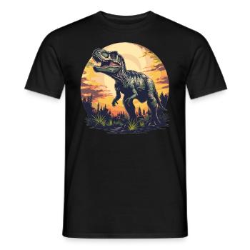 Allosaurier Allosaurus - Männer T-Shirt - Schwarz - Vorne - AI Model Male 178 light (178cm)