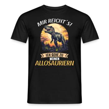 Allosaurier Allosaurus - Männer T-Shirt - Schwarz - Vorne - AI Model Male 178 light (178cm)