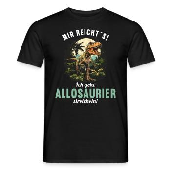 Allosaurier Allosaurus - Männer T-Shirt - Schwarz - Vorne - AI Model Male 178 light (178cm)