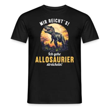 Allosaurier Allosaurus - Männer T-Shirt - Schwarz - Vorne - AI Model Male 178 light (178cm)