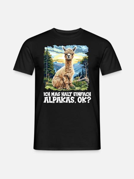 Alpaca Alpacas Alpaca - Men's T-Shirt - black