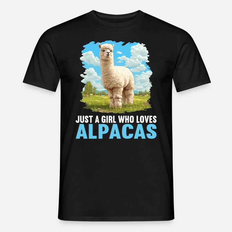 Alpaca Alpacas Alpaca - Men’s T-shirt - black