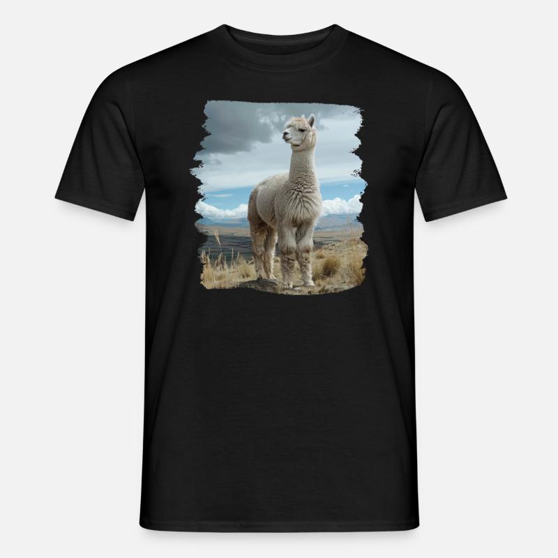 Alpaca Alpacas Alpaca - Men’s T-shirt - black