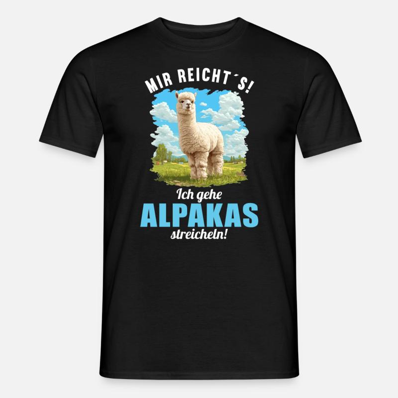 Alpaca Alpacas Alpaca - Men’s T-shirt - black