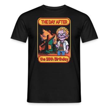 Dictons amusants Années 28e anniversaire - T-shirt homme - noir - Devant - AI Model Male 178 light (178cm)