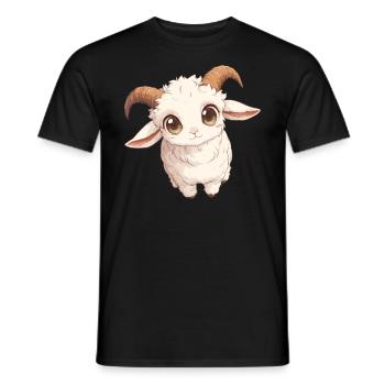 Alpine Goat Mountain Goats Mountain Goat - Men's T-Shirt - black - Front - AI Model Male 178 light (178cm)