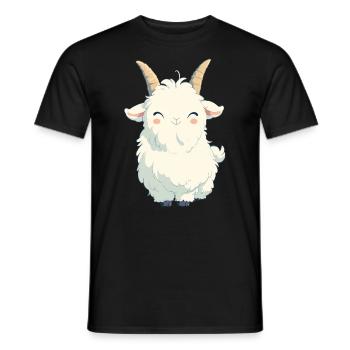 Alpine Goat Mountain Goats Mountain Goat - Men's T-Shirt - black - Front - AI Model Male 178 light (178cm)