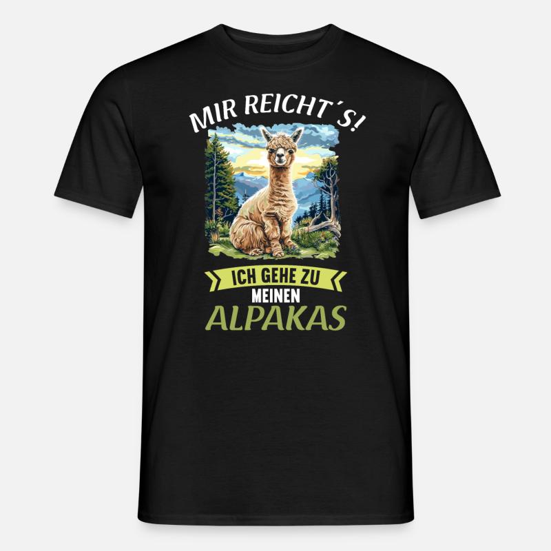 Alpaca Alpacas Alpaca - Men’s T-shirt - black
