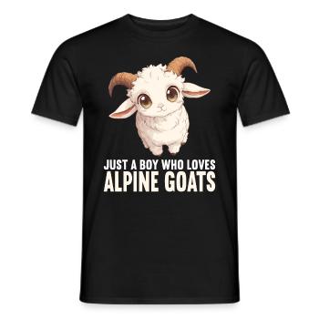 Alpine Goat Mountain Goats Mountain Goat - Men's T-Shirt - black - Front - AI Model Male 178 light (178cm)