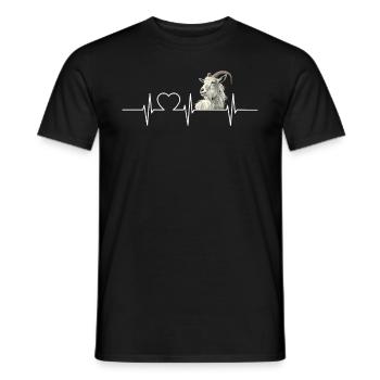 Alpine Goat Mountain Goats Mountain Goat - Men's T-Shirt - black - Front - AI Model Male 178 light (178cm)