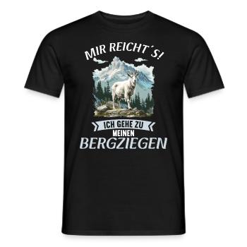 Alpine Goat Mountain Goats Mountain Goat - Men's T-Shirt - black - Front - AI Model Male 178 light (178cm)