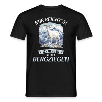 Alpine Goat Mountain Goats Mountain Goat - Men's T-Shirt - black - Front - AI Model Male 178 light (178cm)