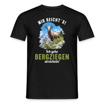 Alpine Goat Mountain Goats Mountain Goat - Men's T-Shirt - black - Front - AI Model Male 178 light (178cm)