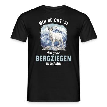 Alpine Goat Mountain Goats Mountain Goat - Men's T-Shirt - black - Front - AI Model Male 178 light (178cm)