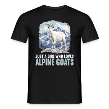 Alpine Goat Mountain Goats Mountain Goat - Men's T-Shirt - black - Front - AI Model Male 178 light (178cm)