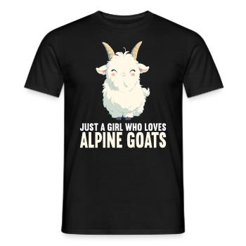 Alpine Goat Mountain Goats Mountain Goat - Men's T-Shirt - black - Front - AI Model Male 178 light (178cm)