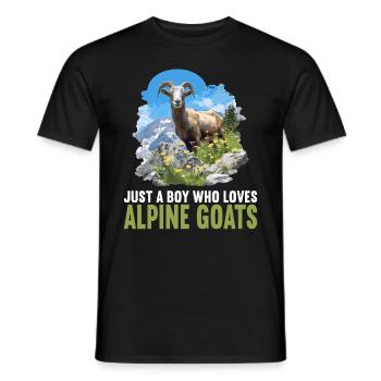 Alpine Goat Mountain Goats Mountain Goat - Men's T-Shirt - black - Front - AI Model Male 178 light (178cm)