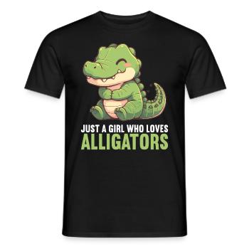 Alligatoren Alligator - Männer T-Shirt - Schwarz - Vorne - AI Model Male 178 light (178cm)