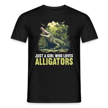 Alligatoren Alligator - Männer T-Shirt - Schwarz - Vorne - AI Model Male 178 light (178cm)