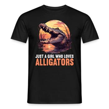Alligatoren Alligator - Männer T-Shirt - Schwarz - Vorne - AI Model Male 178 light (178cm)