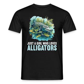 Alligatoren Alligator - Männer T-Shirt - Schwarz - Vorne - AI Model Male 178 light (178cm)