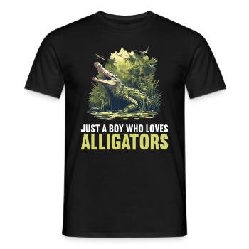 Alligatoren Alligator - Männer T-Shirt - Schwarz - Vorne - AI Model Male 178 light (178cm)