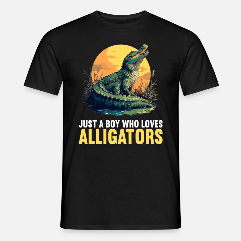 Alligatoren Alligator - Männer T-Shirt - Schwarz