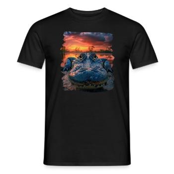 Alligatoren Alligator - Männer T-Shirt - Schwarz - Vorne - AI Model Male 178 light (178cm)