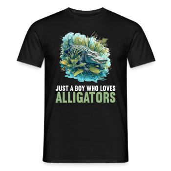 Alligatoren Alligator - Männer T-Shirt - Schwarz - Vorne - AI Model Male 178 light (178cm)