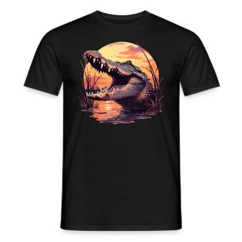 Alligatoren Alligator - Männer T-Shirt - Schwarz - Vorne - AI Model Male 178 light (178cm)