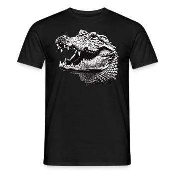 Alligatoren Alligator - Männer T-Shirt - Schwarz - Vorne - AI Model Male 178 light (178cm)