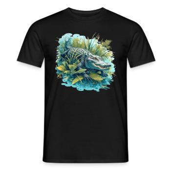 Alligatoren Alligator - Männer T-Shirt - Schwarz - Vorne - AI Model Male 178 light (178cm)