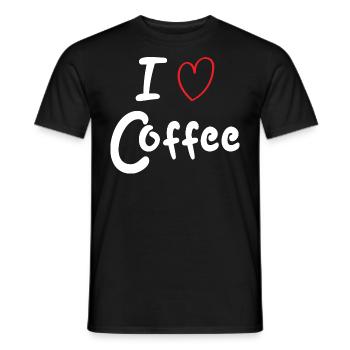 J’adore le café - T-shirt homme - noir - Devant - AI Model Male 178 light (178cm)