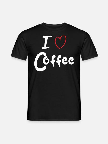 I love Coffee - Men's T-Shirt - black