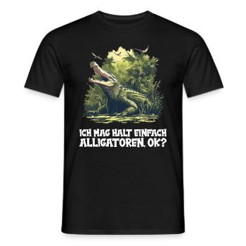 Alligatoren Alligator - Männer T-Shirt - Schwarz - Vorne - AI Model Male 178 light (178cm)