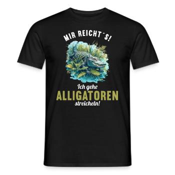 Alligatoren Alligator - Männer T-Shirt - Schwarz - Vorne - AI Model Male 178 light (178cm)