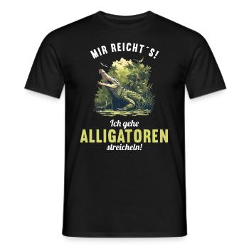 Alligatoren Alligator - Männer T-Shirt - Schwarz - Vorne - AI Model Male 178 light (178cm)