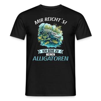 Alligatoren Alligator - Männer T-Shirt - Schwarz - Vorne - AI Model Male 178 light (178cm)