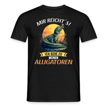 Alligatoren Alligator - Männer T-Shirt - Schwarz - Vorne - AI Model Male 178 light (178cm)