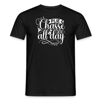 Ballerina Girl Ballet Dancer Dancing Ballet - Men's T-Shirt - black - Front - AI Model Male 178 light (178cm)