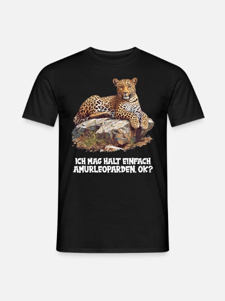 Amur Leopard Amurleoparden Amurleopard - Men's T-Shirt - black