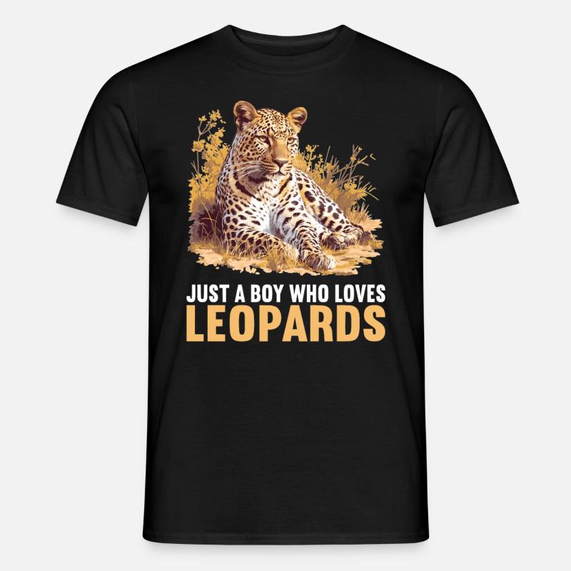 Léopard léopard - T-shirt homme - noir
