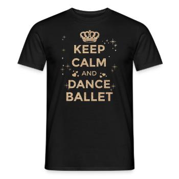 Ballet Dancer Girl Ballet Dancing Sayings - Men's T-Shirt - black - Front - AI Model Male 178 light (178cm)